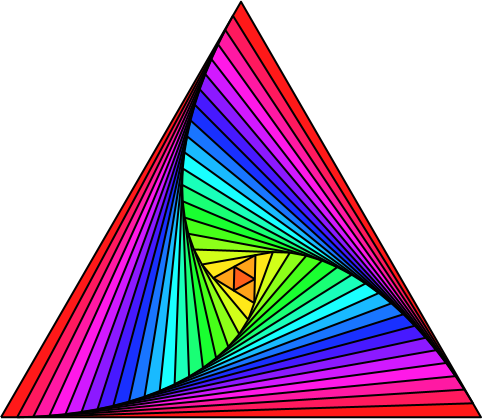 Ein Bild, das Farbigkeit, Dreieck, Kunst, Design enthält.

Automatisch generierte Beschreibung
